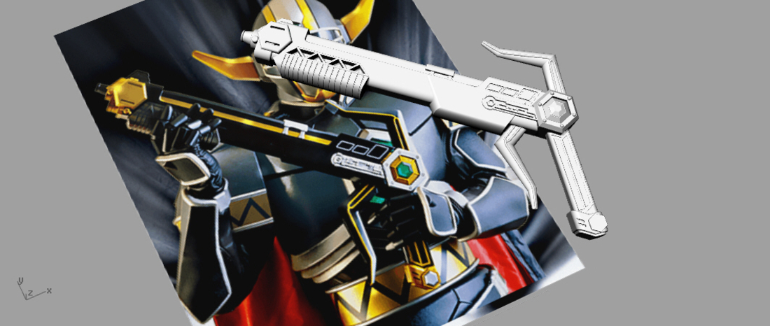 Magna Defender Blaster Power rangers Lost Galaxy 3D print model 3D Print 256674