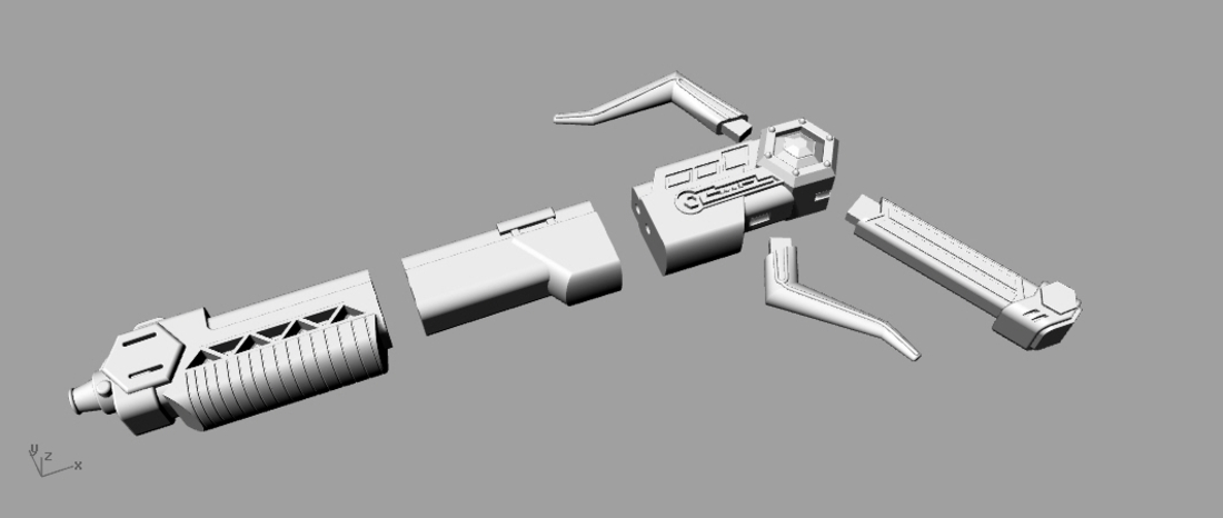 Magna Defender Blaster Power rangers Lost Galaxy 3D print model 3D Print 256675