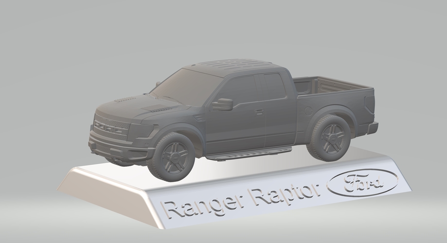 FORD RAPTOR F150 3D MODEL CAR CUSTOM 3D PRINTING STL FILE