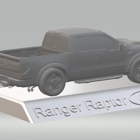 FORD RAPTOR F150 3D MODEL CAR CUSTOM 3D PRINTING STL FILE - Thumbnail 3