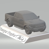 FORD RAPTOR F150 3D MODEL CAR CUSTOM 3D PRINTING STL FILE - Thumbnail 4