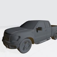 FORD RAPTOR F150 3D MODEL CAR CUSTOM 3D PRINTING STL FILE - Thumbnail 5