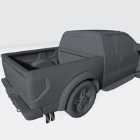 FORD RAPTOR F150 3D MODEL CAR CUSTOM 3D PRINTING STL FILE - Thumbnail 8