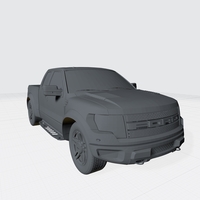 FORD RAPTOR F150 3D MODEL CAR CUSTOM 3D PRINTING STL FILE - Thumbnail 9