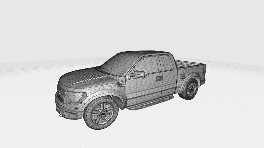 FORD RAPTOR F150 3D MODEL CAR CUSTOM 3D PRINTING STL FILE 3D Print 256709