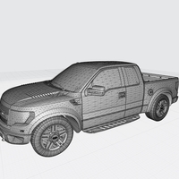 FORD RAPTOR F150 3D MODEL CAR CUSTOM 3D PRINTING STL FILE - Thumbnail 10
