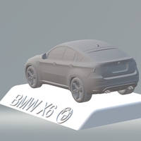 BMW X6 3D CAR MODEL HIGH QUALITY 3D PRINTING STL FILE - Thumbnail 3