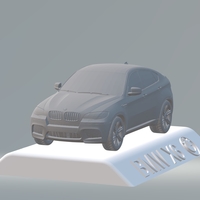 BMW X6 3D CAR MODEL HIGH QUALITY 3D PRINTING STL FILE - Thumbnail 5
