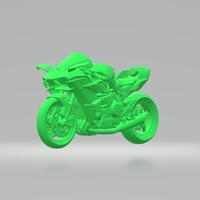 KAWASAKI NINJA H2 3D MODEL CUSTOM READY PRINTING STL FILE - Thumbnail 1
