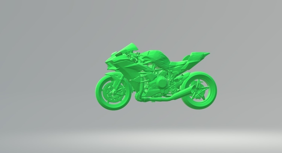 Kawasaki ninja h2r on sale 3d model