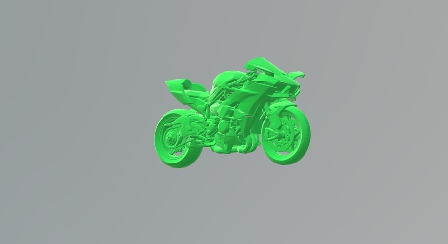 KAWASAKI NINJA H2 3D MODEL CUSTOM READY PRINTING STL FILE 3D Print 256728