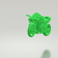 Small KAWASAKI NINJA H2 3D MODEL CUSTOM READY PRINTING STL FILE 3D Printing 256730