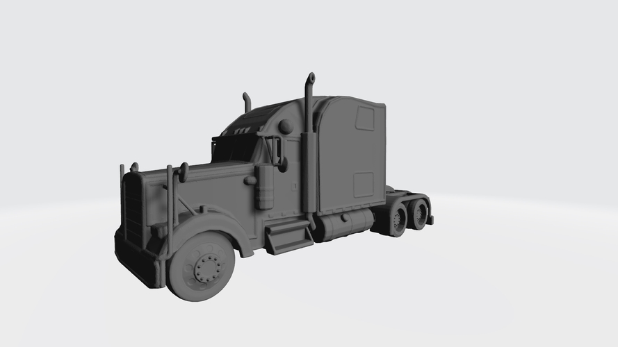 3D HAULER AMERICAN TRUCK MODEL READY FOR 3D PRINTING STL FILE 3D Print 256731