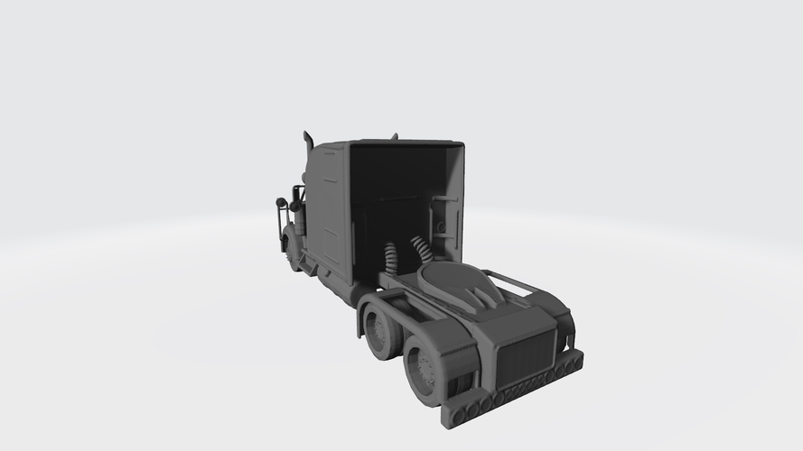 3D HAULER AMERICAN TRUCK MODEL READY FOR 3D PRINTING STL FILE 3D Print 256733