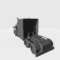 3D HAULER AMERICAN TRUCK MODEL READY FOR 3D PRINTING STL FILE - Thumbnail 3