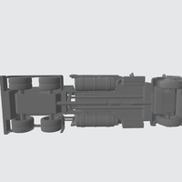 3D HAULER AMERICAN TRUCK MODEL READY FOR 3D PRINTING STL FILE - Thumbnail 6