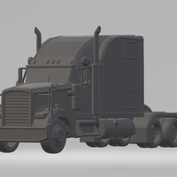 3D HAULER AMERICAN TRUCK MODEL READY FOR 3D PRINTING STL FILE - Thumbnail 10
