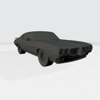 3D PRINTING MODEL OF PONTIAC GTO 1970 CAR STL FILE - Thumbnail 1