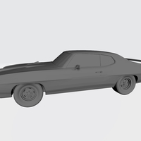3D PRINTING MODEL OF PONTIAC GTO 1970 CAR STL FILE - Thumbnail 3