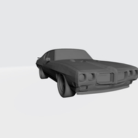 3D PRINTING MODEL OF PONTIAC GTO 1970 CAR STL FILE - Thumbnail 4
