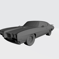 3D PRINTING MODEL OF PONTIAC GTO 1970 CAR STL FILE - Thumbnail 12