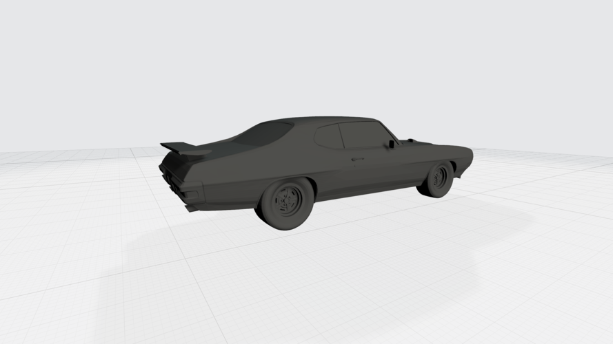 3D PRINTING MODEL OF PONTIAC GTO 1970 CAR STL FILE