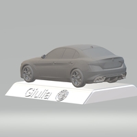 ALFA ROMEO GIULIA 3D CAR MODEL HIGH QUALITY 3D PRINTING STL FILE - Thumbnail 3
