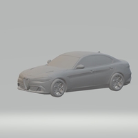 ALFA ROMEO GIULIA 3D CAR MODEL HIGH QUALITY 3D PRINTING STL FILE - Thumbnail 5