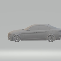 ALFA ROMEO GIULIA 3D CAR MODEL HIGH QUALITY 3D PRINTING STL FILE - Thumbnail 7