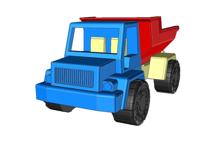Toy Dump Truck 3D Print 25680