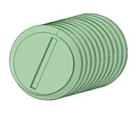 Clamp decorative for external and internal wiring 3dprint - Thumbnail 2