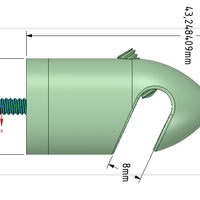 Clamp decorative for external and internal wiring 3dprint - Thumbnail 3