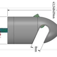 Clamp decorative for external and internal wiring 3dprint - Thumbnail 4
