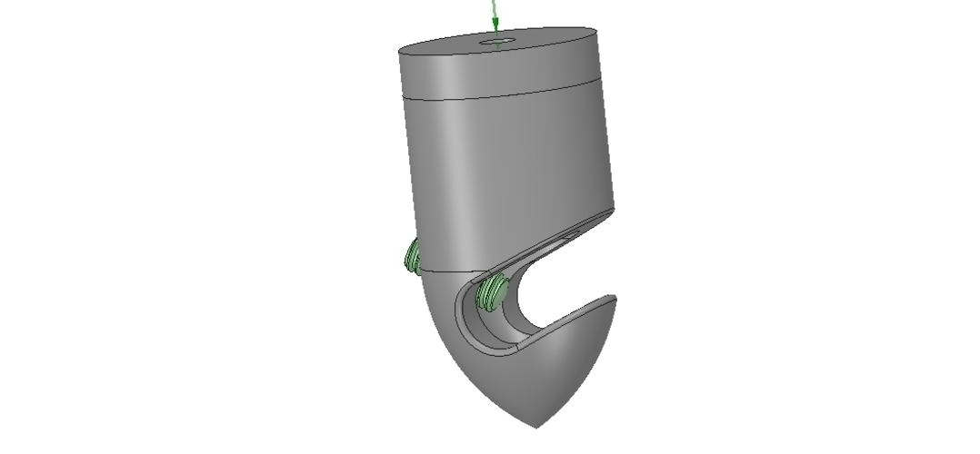 Clamp decorative for external and internal wiring 3dprint 3D Print 256812