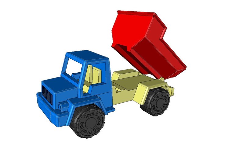 Toy Dump Truck 3D Print 25682