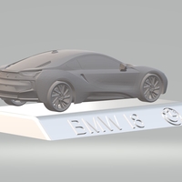BMW i8  3D CAR MODEL HIGH QUALITY 3D PRINTING STL FILE - Thumbnail 1