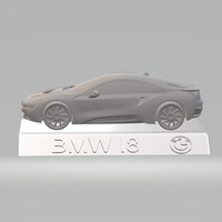 BMW i8  3D CAR MODEL HIGH QUALITY 3D PRINTING STL FILE - Thumbnail 2