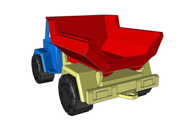 Toy Dump Truck 3D Print 25683