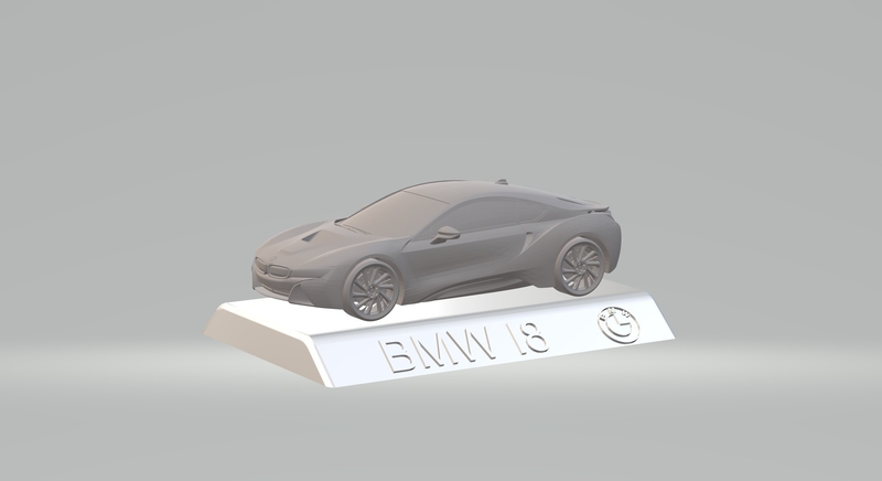 BMW i8  3D CAR MODEL HIGH QUALITY 3D PRINTING STL FILE