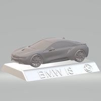 BMW i8  3D CAR MODEL HIGH QUALITY 3D PRINTING STL FILE - Thumbnail 11
