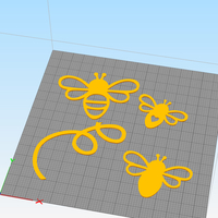 FLYING BEES WALL DECORATION - Thumbnail 2