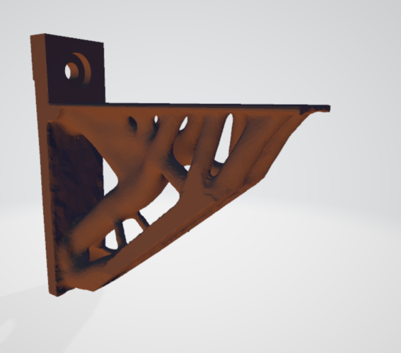 organic shelf bracket 3D Print 256835