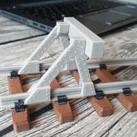 Small Model Railway Buffer Stop (1:32, OpenRailway) 3D Printing 25688