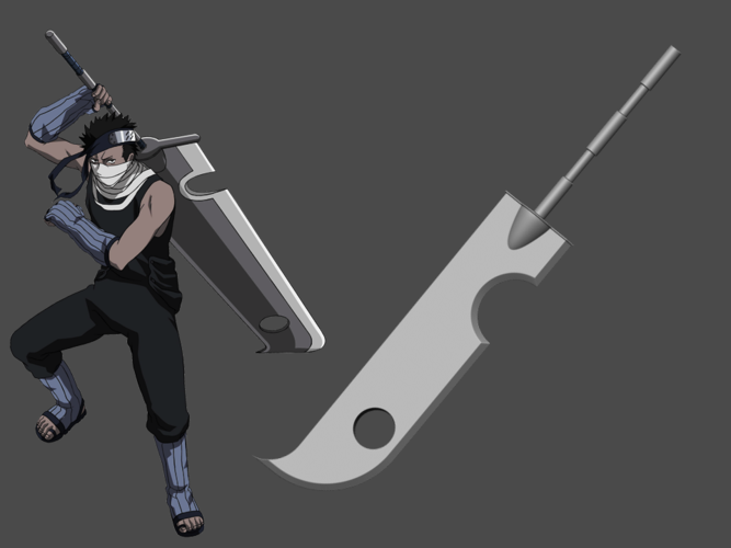 Zabuza sword from Naruto Shippuden - Fan Art for cosplay 3D Print 256903