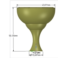 simple-made furniture handle knob kn06 3d-print and cnc - Thumbnail 1