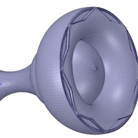 simple-made furniture handle knob kn06 3d-print and cnc - Thumbnail 2