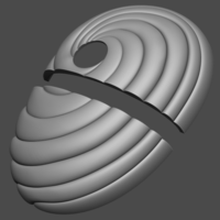 Tobi Mask from Naruto Shippuden - Fan Art for cosplay - Thumbnail 6