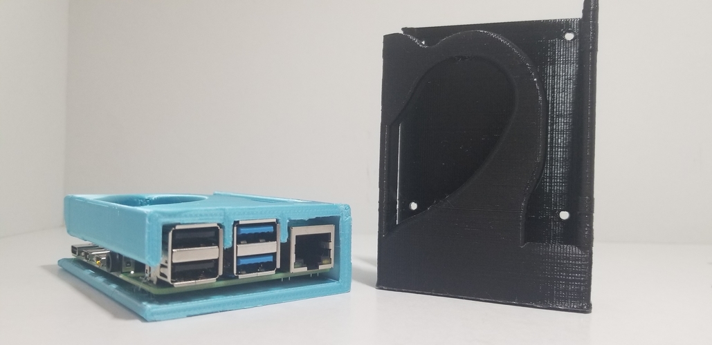 Raspberry Pi 4/4b Case (No supports - Single Print) 3D Print 256962