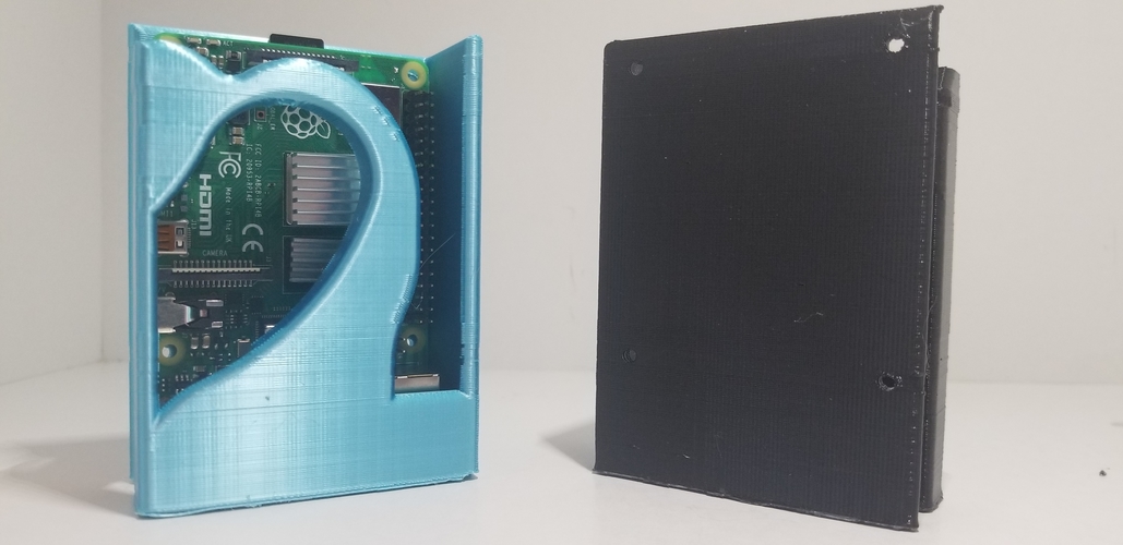 Raspberry Pi 4/4b Case (No supports - Single Print) 3D Print 256963