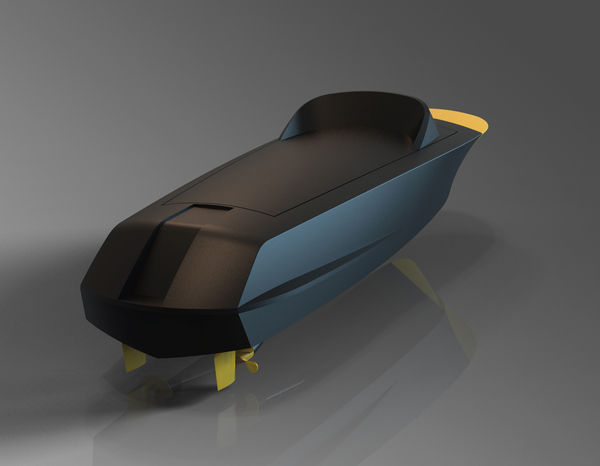 RC BOAT TWIN MOTOR RIVA